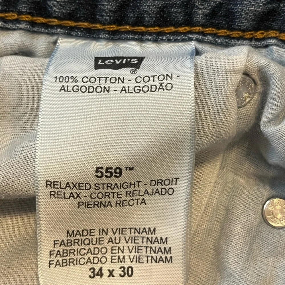 Levi's Men's 559 relaxed straight 100% cotton 34 x 30 medium wash